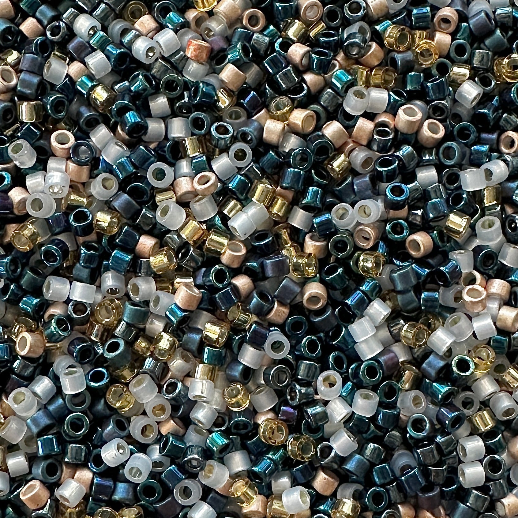 10g Miyuki DELICA Blue + Gold Mix - The Bead Mix