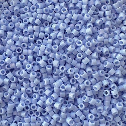 10g Miyuki DELICA DB - 1596 Matte Agate Blue AB - The Bead Mix