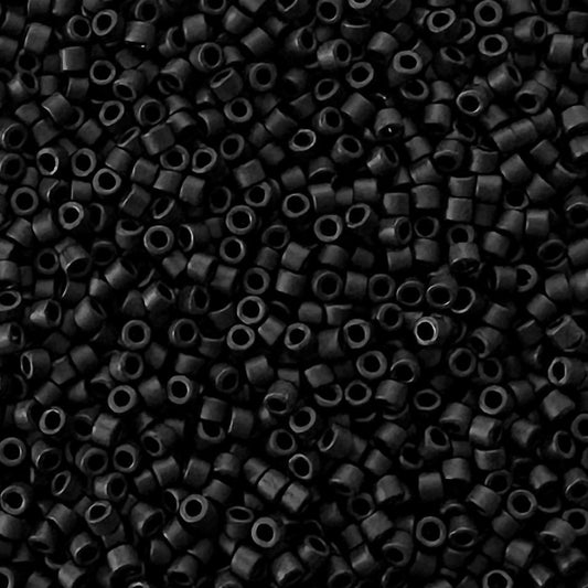 10g Miyuki DELICA DB - 310 Matte Black - The Bead Mix