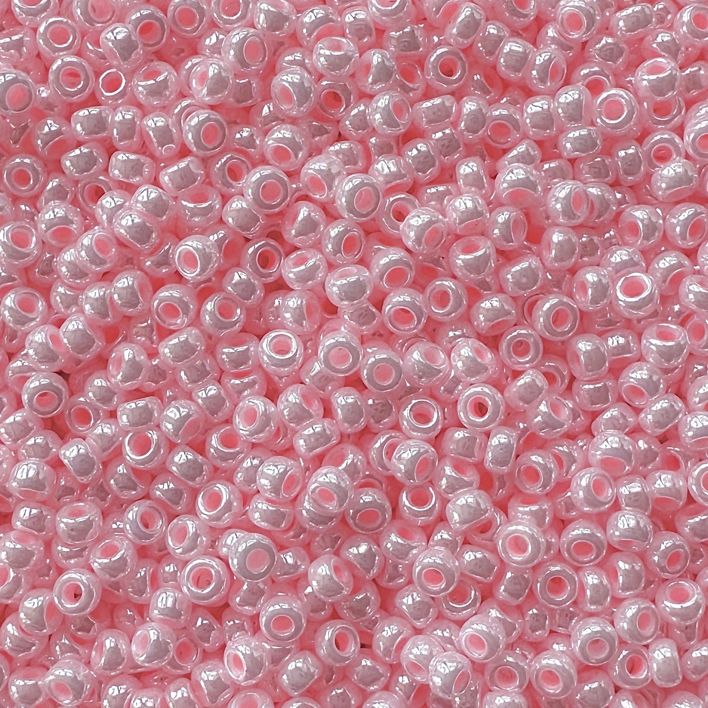 24g Miyuki 11 - 427 Light Pink Opaque Luster - The Bead Mix