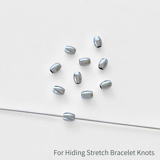 3 x 3.7mm Stainless Steel Beads - The Bead Mix