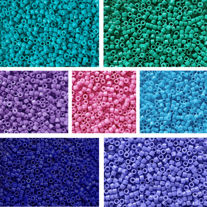 Cool Tones Miyuki 11/0 Delica Bead Set - The Bead Mix