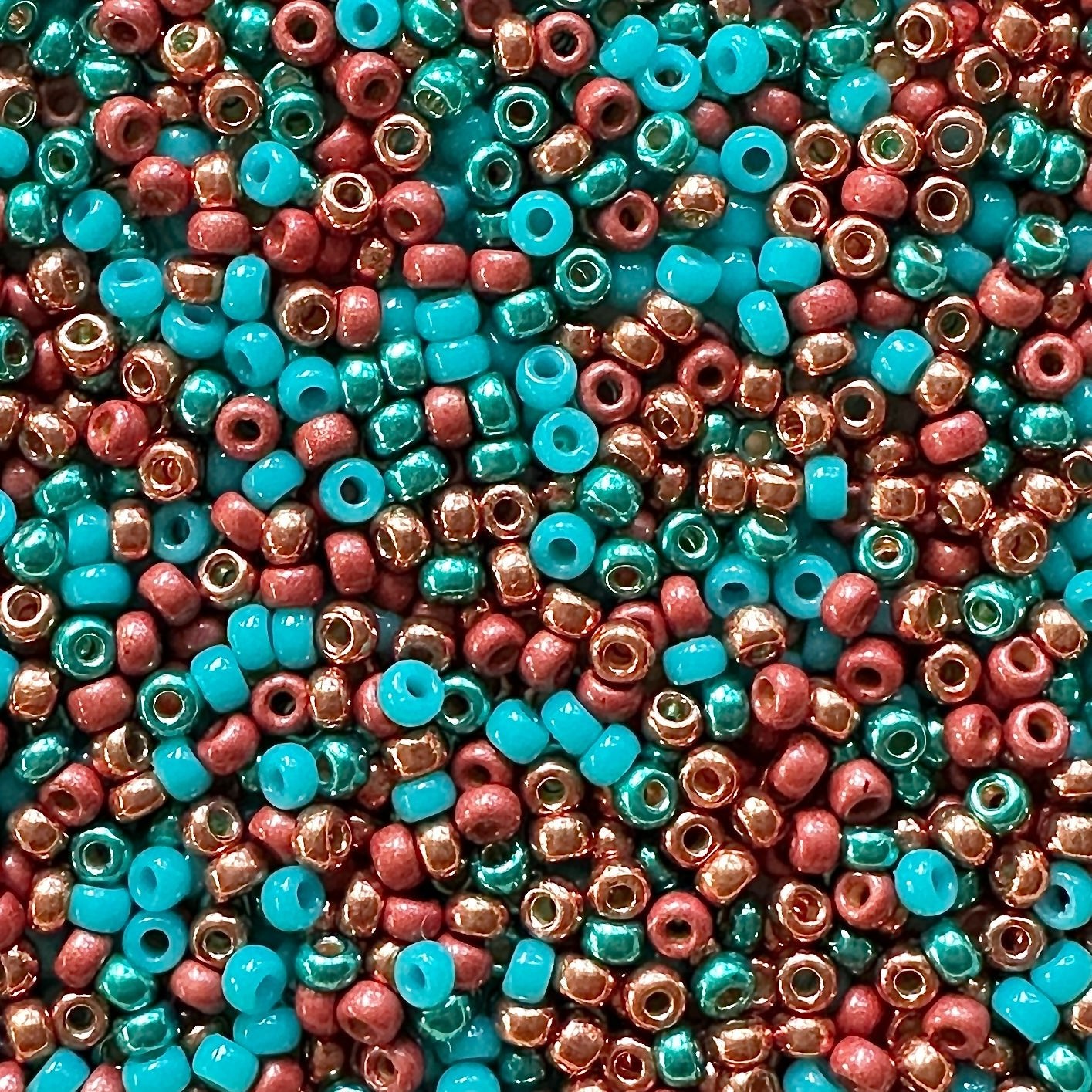 Copper Waters 11/0 Miyuki Seed Bead Mix - The Bead Mix