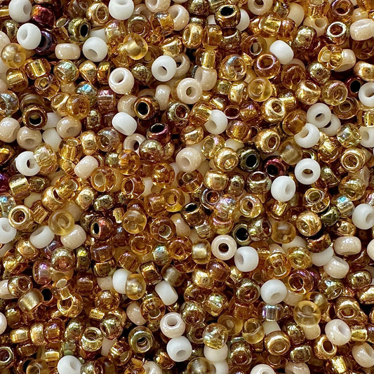 Golden 11/0 Miyuki Seed Bead Mix - The Bead Mix