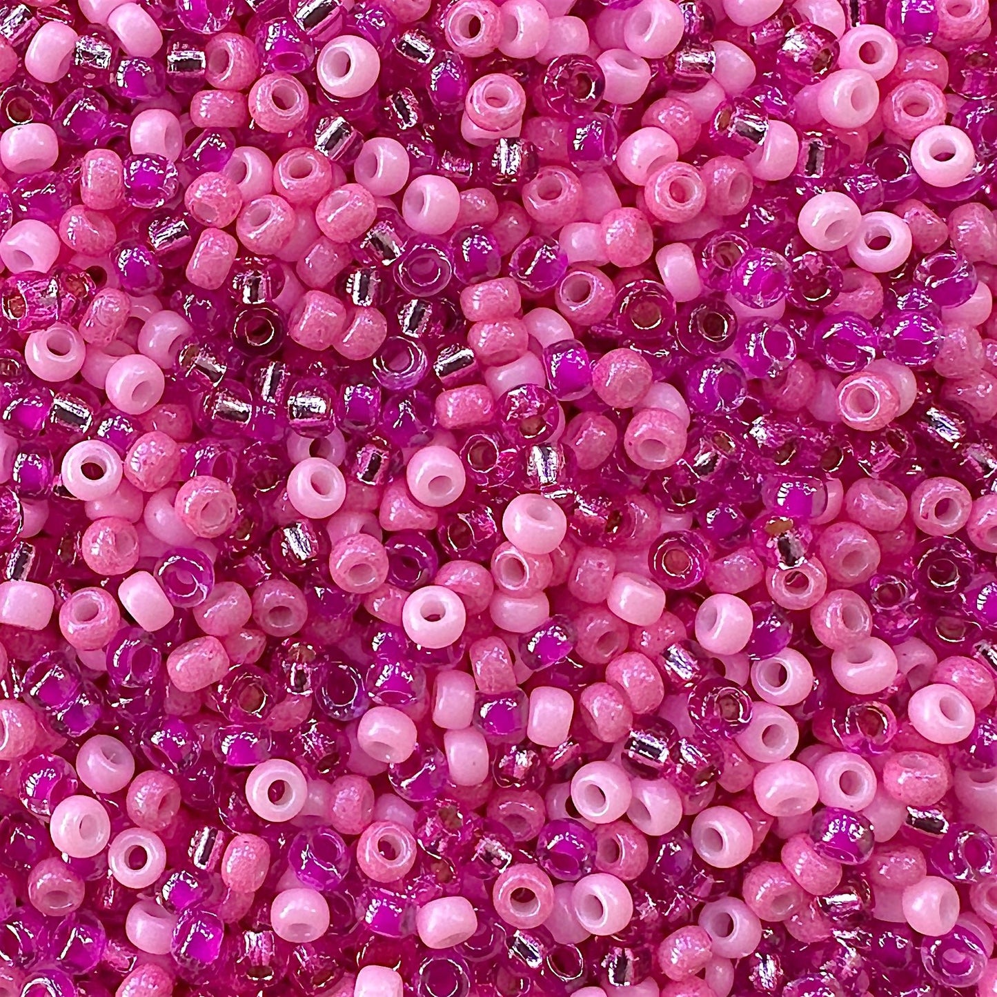 Hot Pink 11/0 Miyuki Seed Bead Mix - The Bead Mix