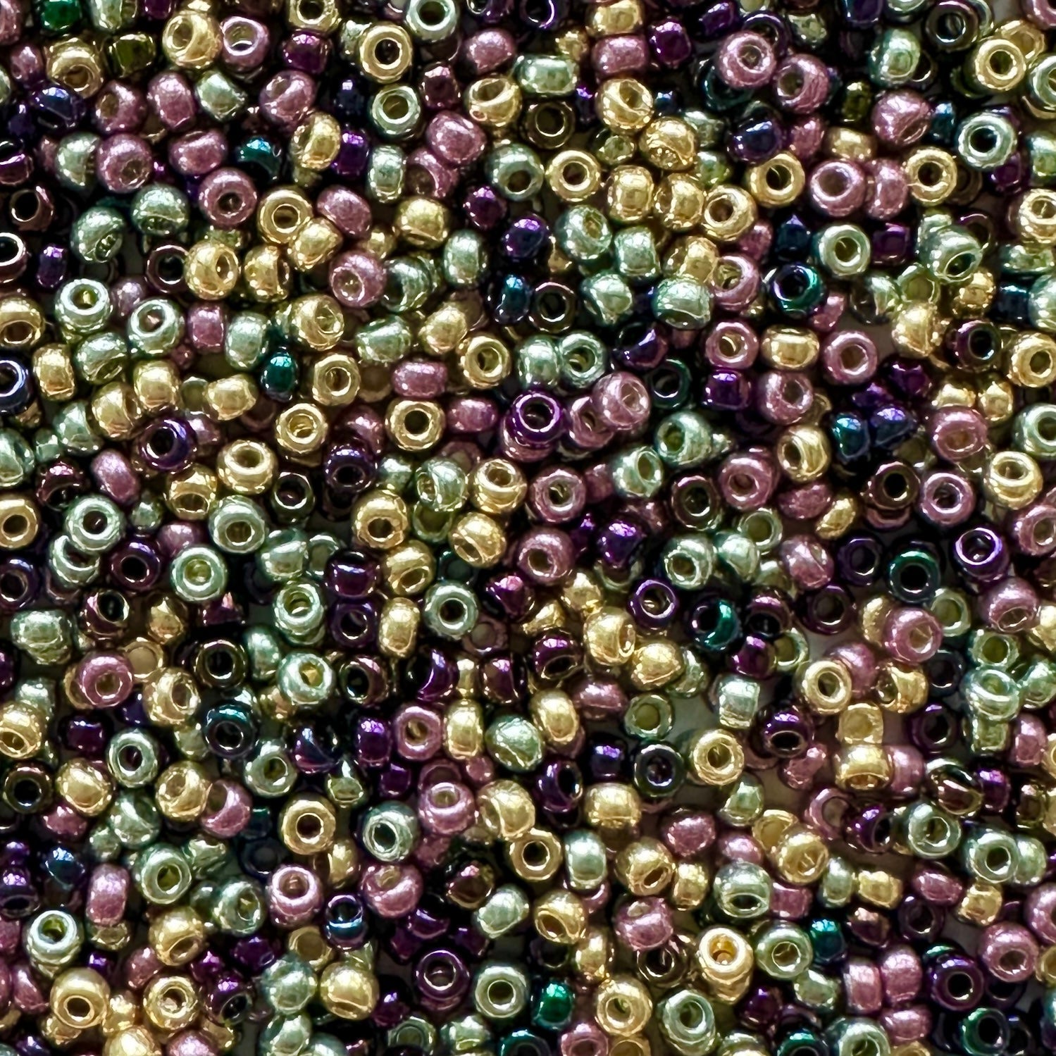 Mardi Gras 11/0 Miyuki Seed Bead Mix - The Bead Mix