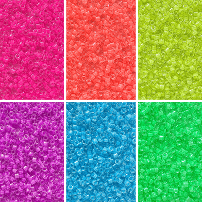 Neon Miyuki 11/0 Delica Bead Set - The Bead Mix