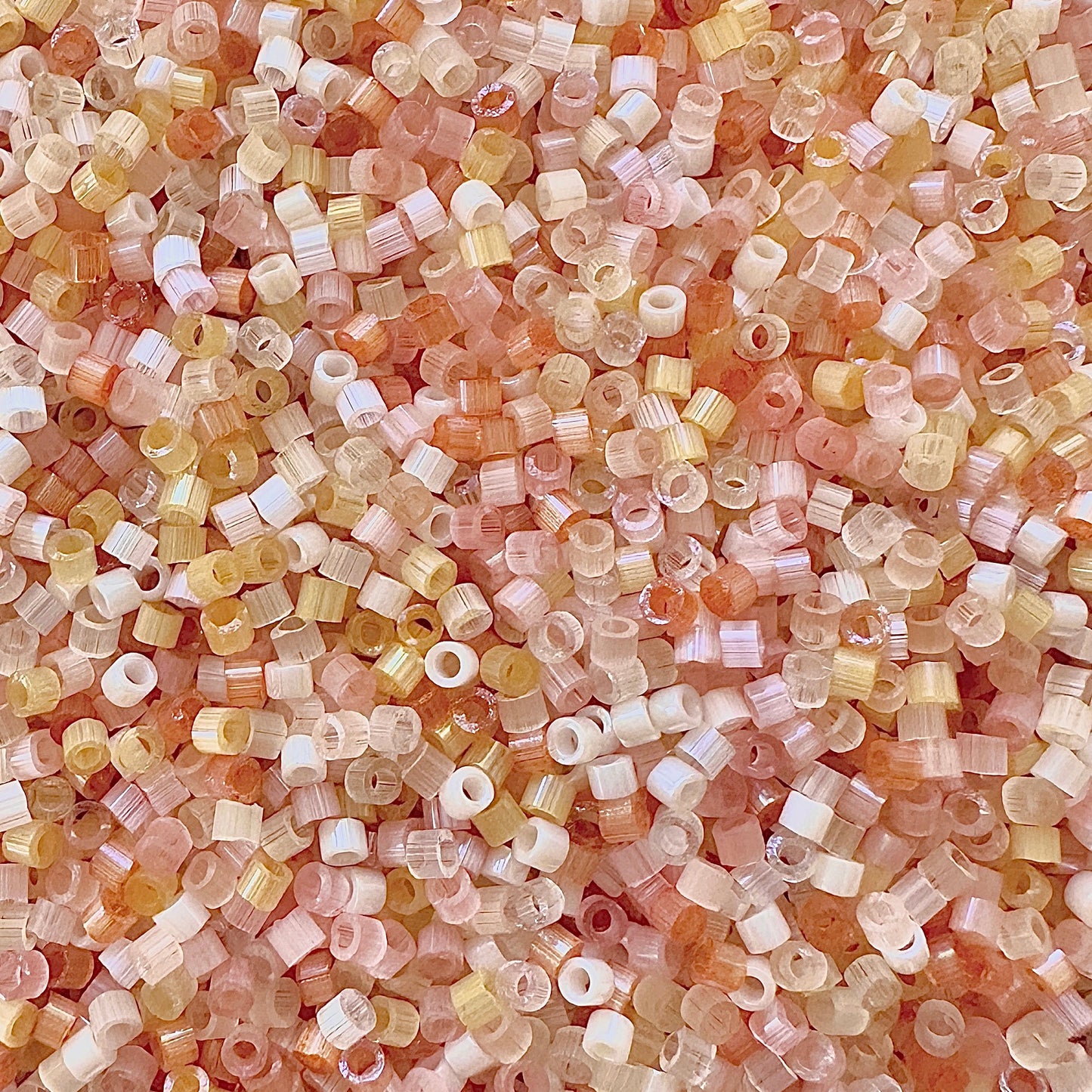 Peach Bellini 11/0 Miyuki Delica Bead Mix - The Bead Mix