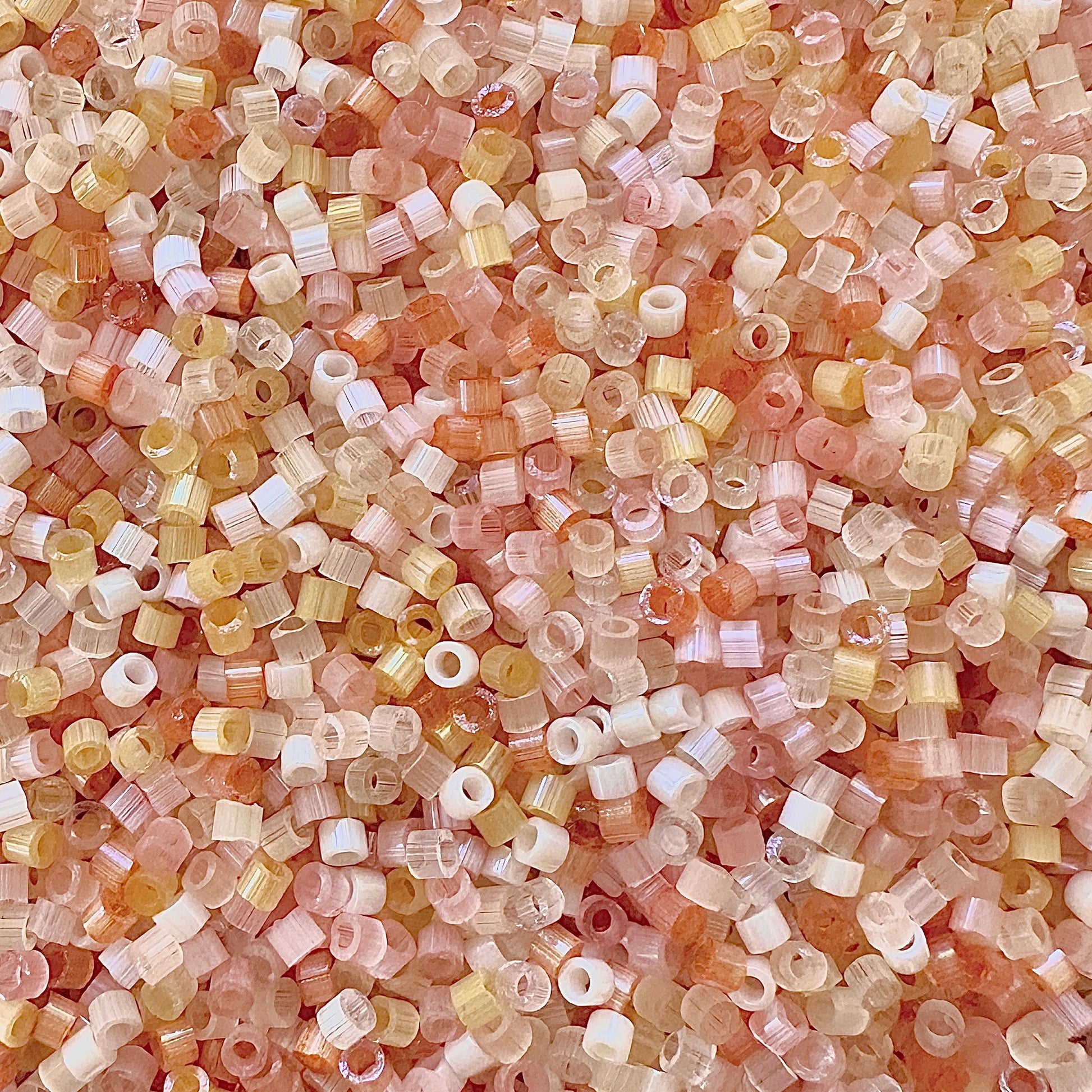 Peach Bellini 11/0 Miyuki Delica Bead Mix - The Bead Mix