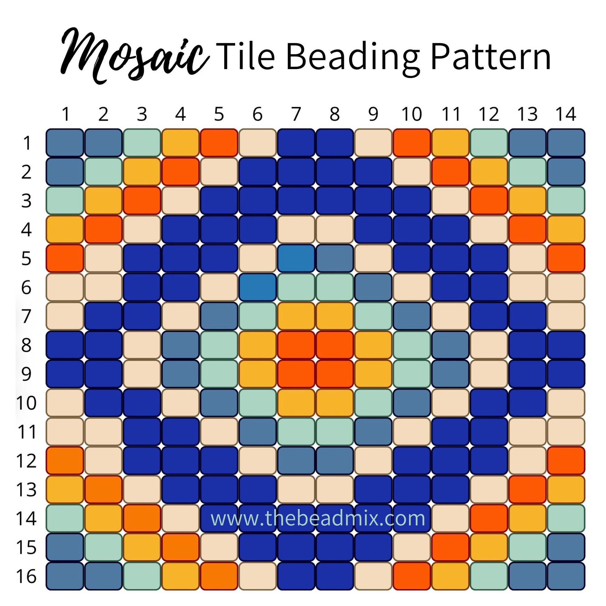 Retro Summer 11/0 Miyuki Delica Bead Mix - The Bead Mix