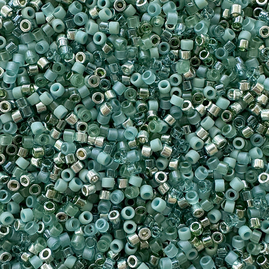 Sage Shimmer 11/0 Miyuki Delica Bead Mix - The Bead Mix