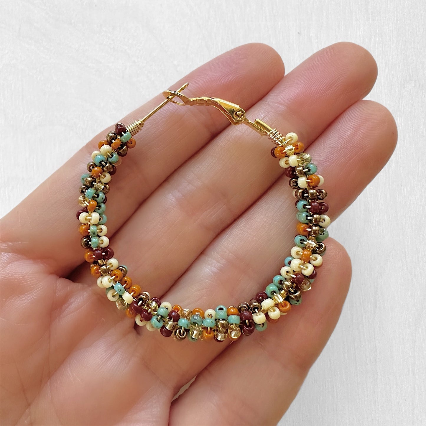 Silver & Gold Hoop Earrings - The Bead Mix