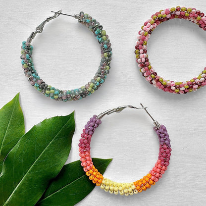 Silver & Gold Hoop Earrings - The Bead Mix