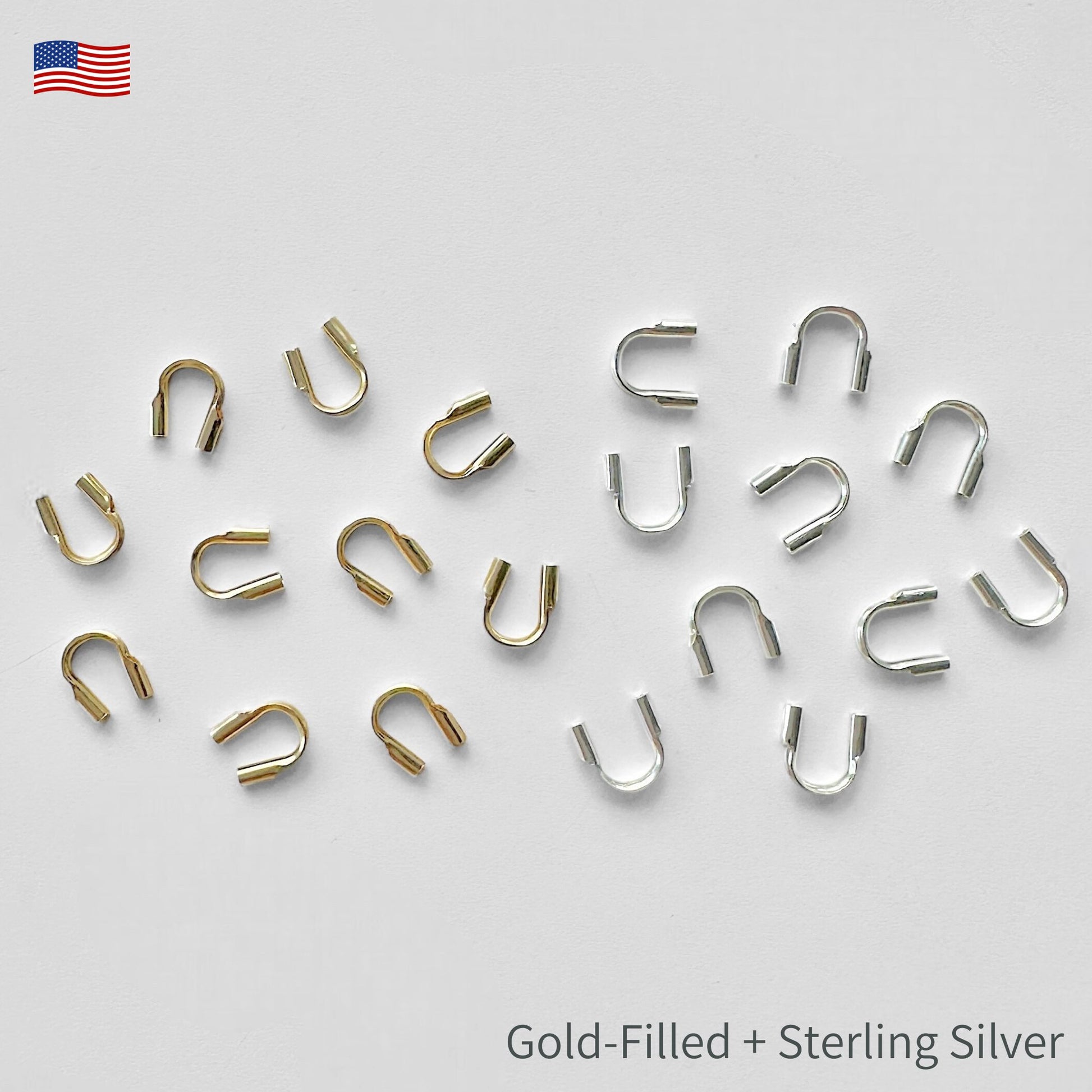 Sterling Silver + Gold - Filled Thread Guards - The Bead Mix