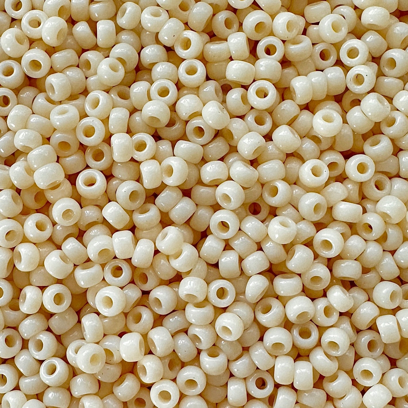 11-492: Opaque Dark Cream Miyuki 11/0 Seed Beads - The Bead Mix