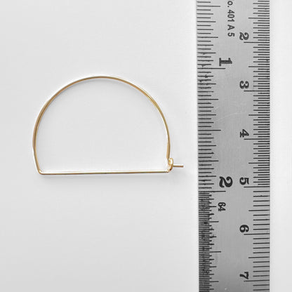 Arch Wire Hoop Earrings - The Bead Mix