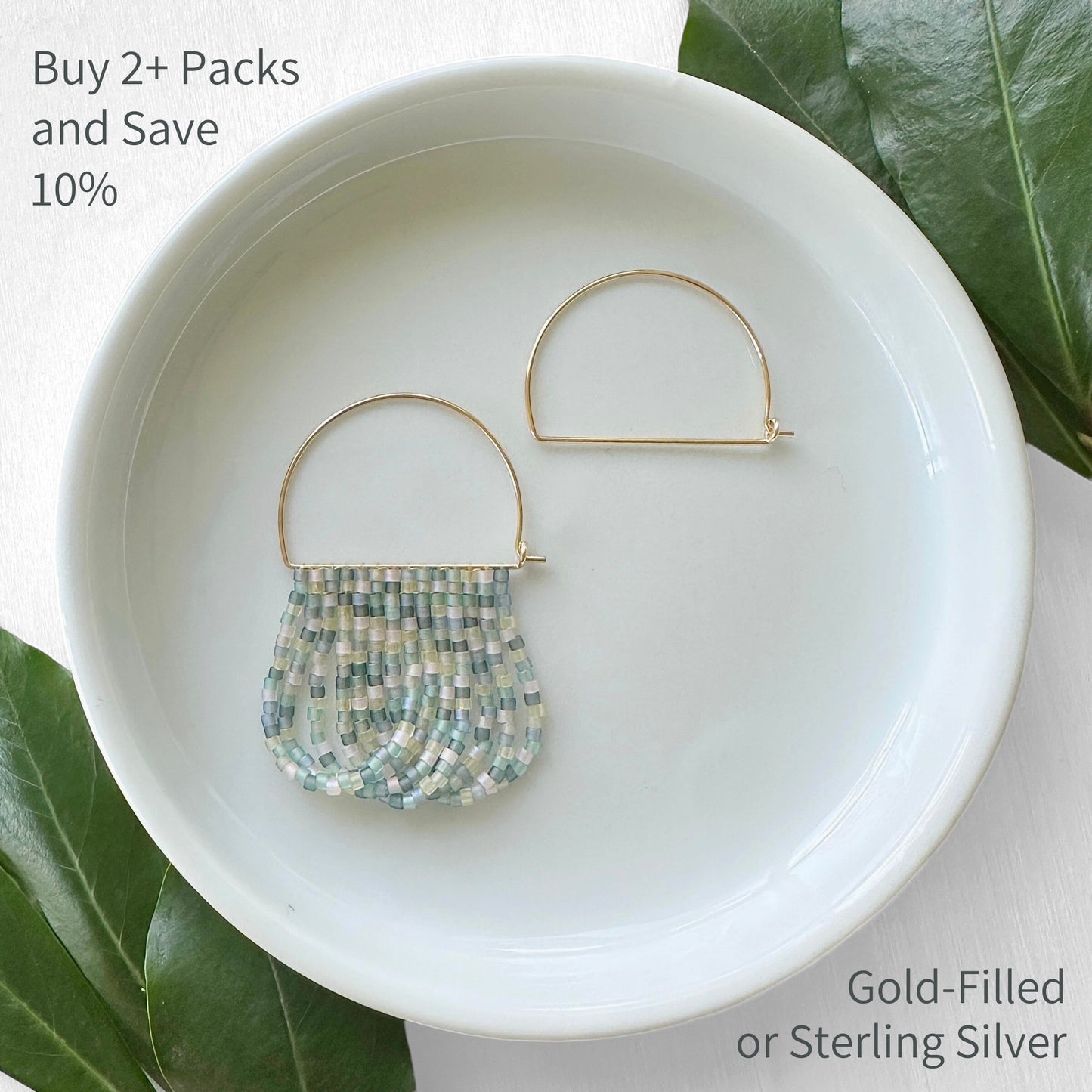 Arch Wire Hoop Earrings - The Bead Mix